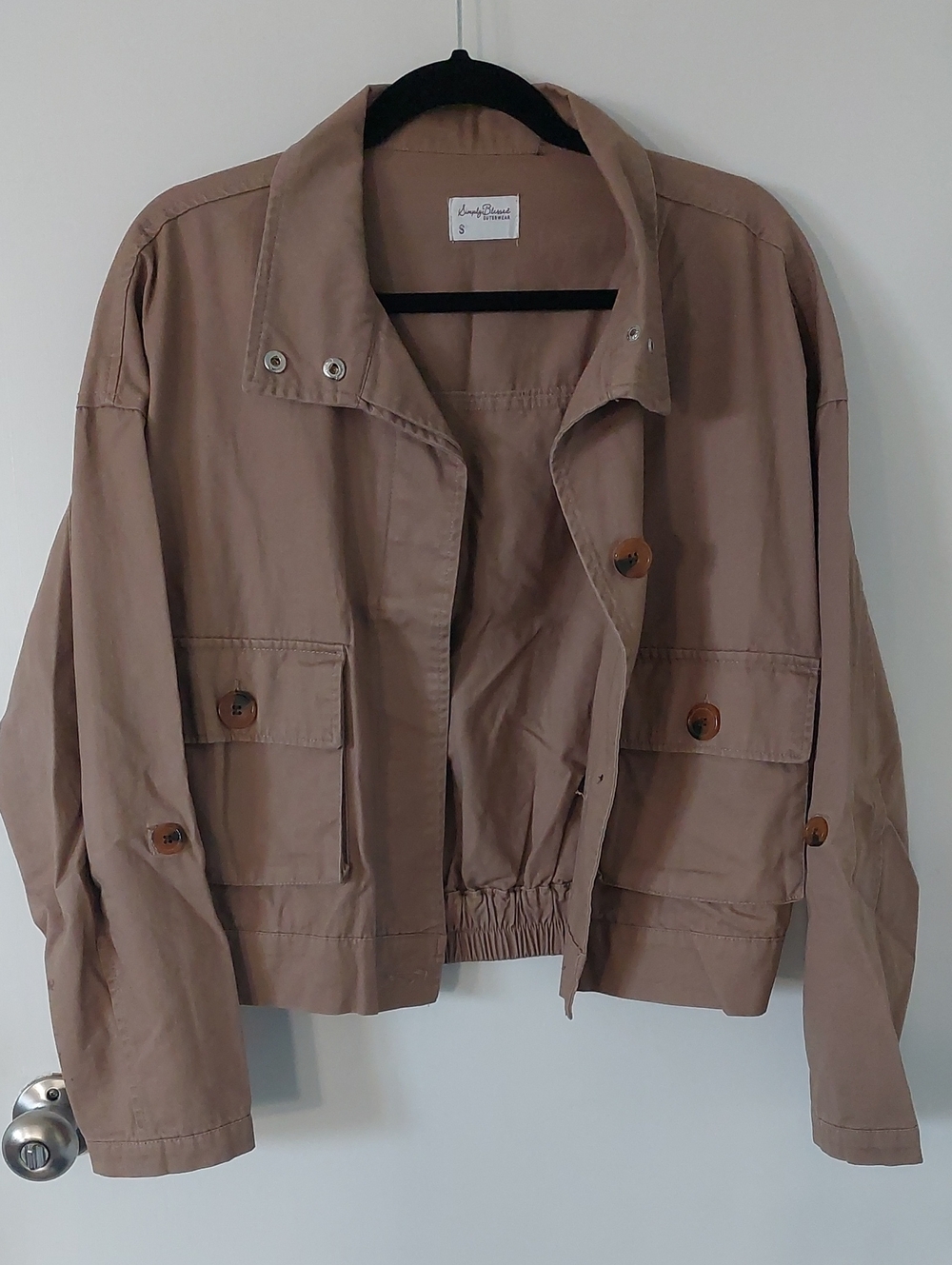 Lightweight Tan Cropped Jacket